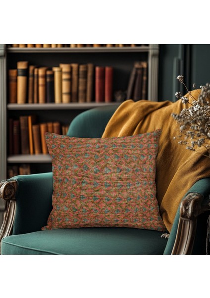 Vintage Halı Desenli, Çift Yüzlü Kırlent Kılıfı