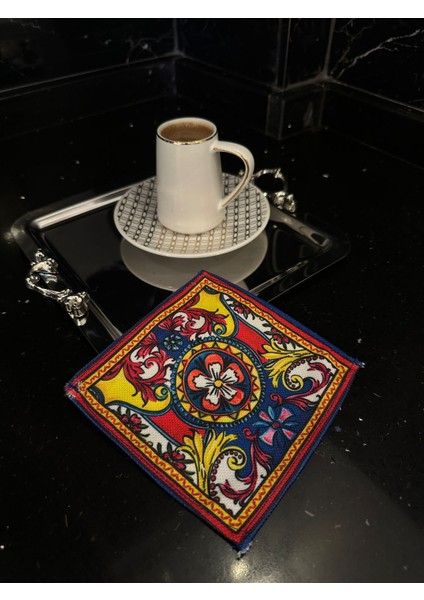 Milano Serisi Mavi Kokteyl Peçetesi Kumaşı