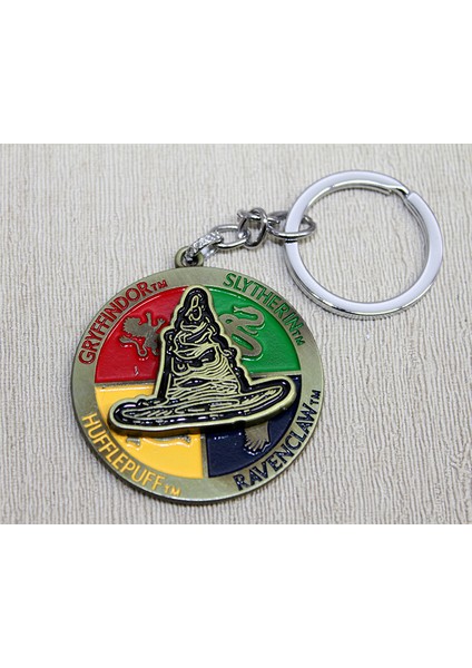 Metal Dönen Harry Potter Seçmen Şapka Anahtarlık