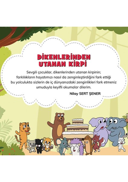 Dikenlerinden Utanan Kirpi Hikaye Kitabı