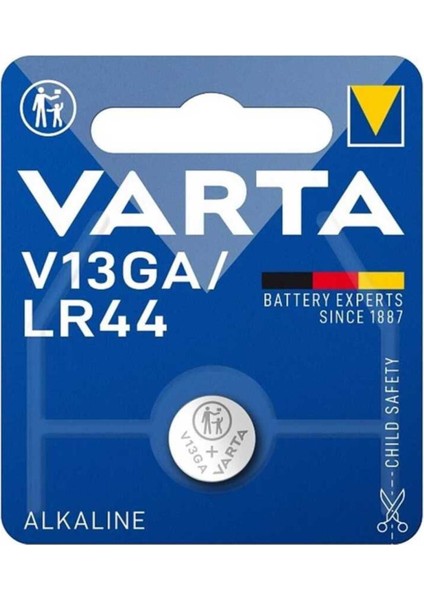 LR44 V13GA AG13 Alkalin Pil