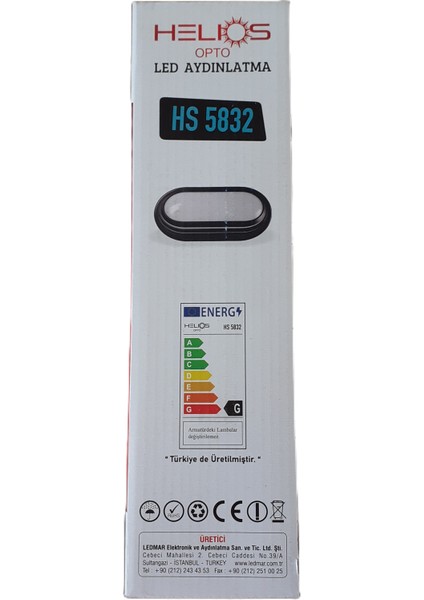 -Led Duvar Aydınlatma Günışığı - 20W - IP65 - 3200K -Hs 5832 modelleri