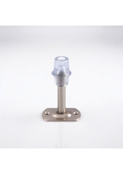 Kapı Stoperi Tamponu Metal Kapı Durdurucu Tutucu Kapı Altı Üstü Stopu Silikonlu Krom 8 cm (5 Adet)