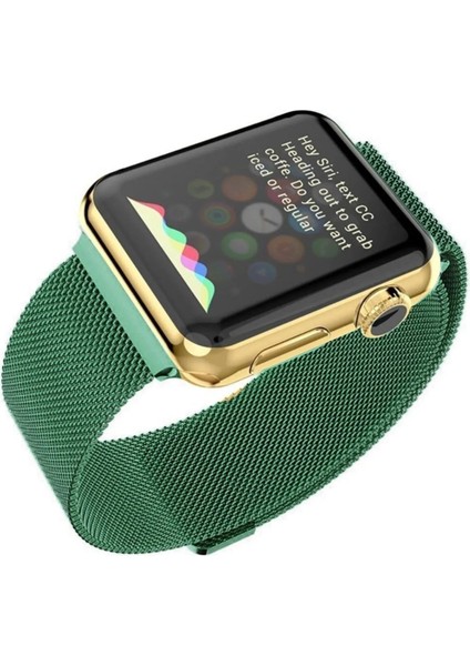 Apple Watch 10 9 8 7 6 Se Ultra Uyumlu 42 44 45 46 49MM Milano Metal Hasır Mıknatıslı Kordon Paslanmaz Çelik