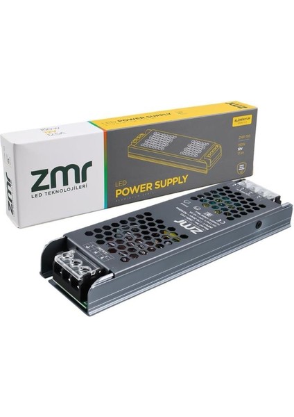 Zmr -703/B.00 12 Volt 12.5 Amper 150 Watt Slim Metal Kasa Adaptör