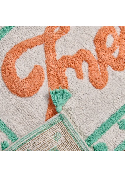 Soft Fresh Granny Tufting Banyo Paspası - Beyaz - 60X90 cm modelleri