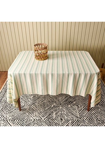 Soft Alno Masa Örtüsü - Ekru / Yeşil - 140X200 cm