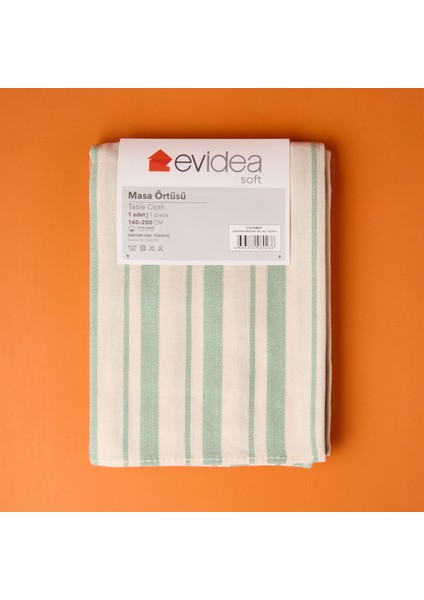 Soft Alno Masa Örtüsü - Ekru / Yeşil - 140X200 cm indirimleri