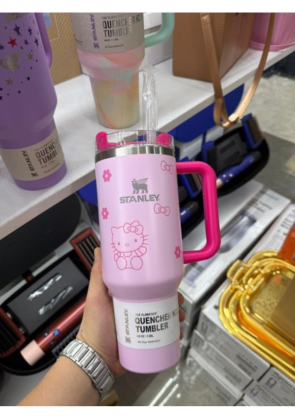 Quencher Pipetli Termos 1,18 L Hello Kitty