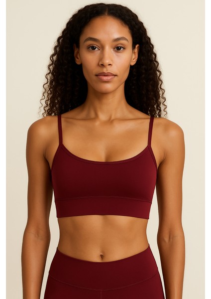 Ince Askılı Toparlayıcı Spor Büstiyer