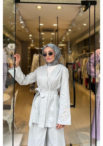 OE25Y939654 Omelya Keten Ceket