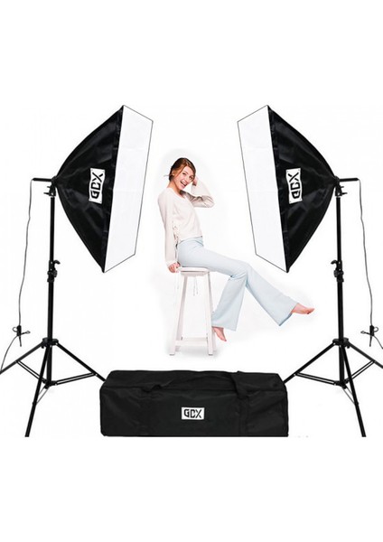 Tlb-2 Twin Pro 50X70 Softbox Kit - Lambasız