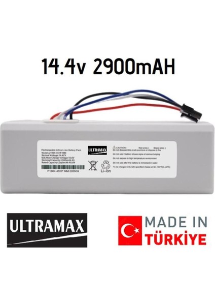 Xiaomi Mi Vacuum Mop 1c 2in1 STYTJ01ZHM Robot Süpürge Için 14.4V 2900MAH Ultramax Batarya