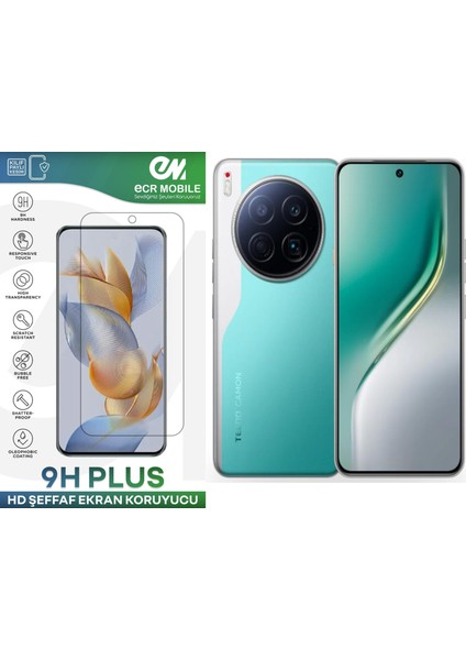 Tecno Camon 40 Premier 5g ile Uyumlu Şeffaf Esnek Nano Cam Ekran Koruyucu