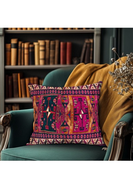 Klasik Güzellikte Vintage Desenli Kırlent