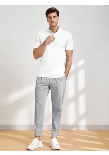 Erkek Pantolon Beli Lastikli Jogger Pantolon Cepli Fit Pantolon Erkek-Jogger fırsatları