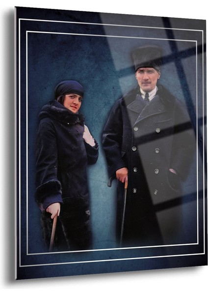 Atatürk Cam Tablo - Cam Tablolar - Atatürk Tablo - Atatürk Portresi - Atatürk Tablosu - ATA004
