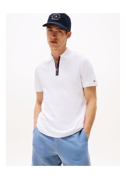 Erkek Interlock Zıp T-Shirt MW0MW39552