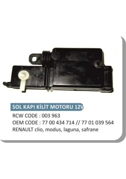 Kapı Kılıt Motoru Sol Clıo (5 Fıs)