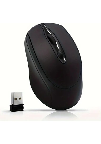 🖱️ 1200 Dpı Şarjlı Bluetooth + 2.4ghz Kablosuz Mouse | Type-C Girişli, Sessiz, Siyah Wireless