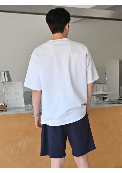 Erkek Tişört Baskılı Oversize T-Shirt Pamuklu Tişört Nature-Oversize fiyatları