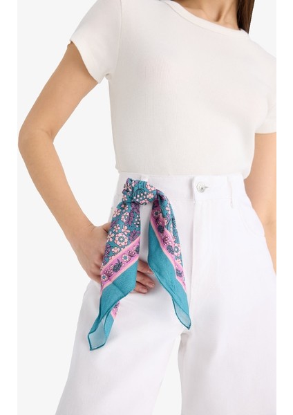 Yeni Sezon Kadın Desenli Pamuklu Bandana