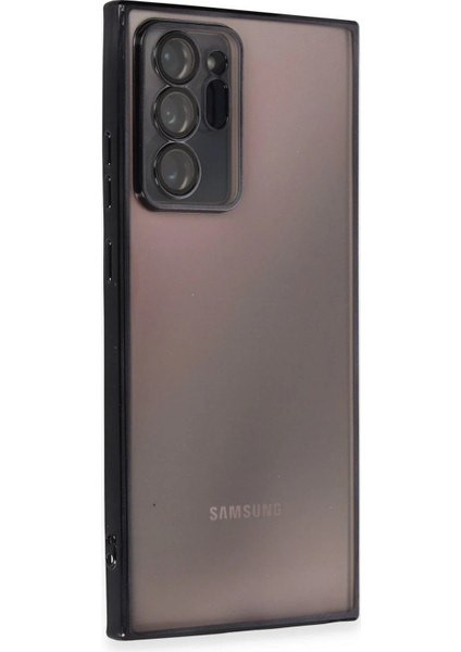 Samsung Galaxy Note 20 Ultra Kılıf Razer Lensli Silikon - Siyah Bstmy