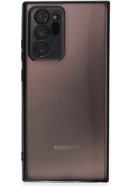 Samsung Galaxy Note 20 Ultra Kılıf Razer Lensli Silikon - Siyah Bstmy