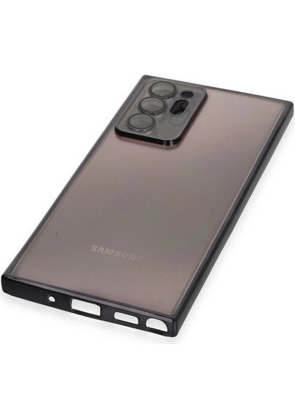 Samsung Galaxy Note 20 Ultra Kılıf Razer Lensli Silikon - Siyah Bstmy