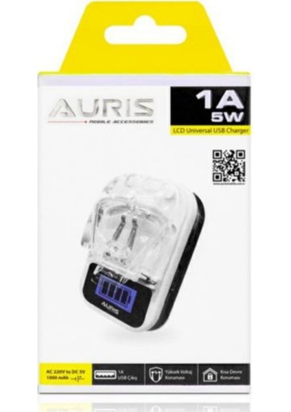Auris Ev Tipi Universal LCD Akrep Şarj 10 Adet