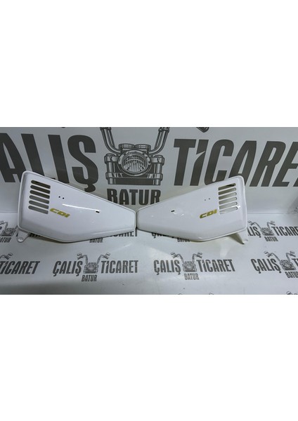 KM125-6 Uyumlu Kuba Çıta Yan Kapak Takımı Beyaz Orjinal