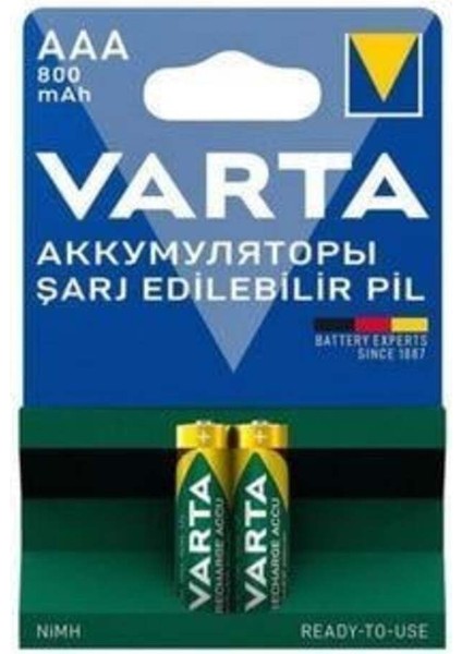 800MAH Şarjlı Ince Aaa Pil