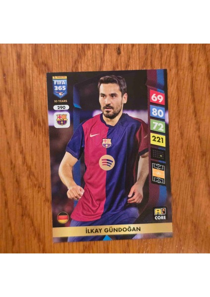 Fıfa 365 Ilkay Gündoğan Oyun Kartı 290