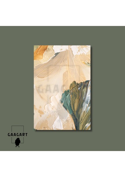 3'lü Kanvas Salon Tablosu Seti Bohem Soyut Yeşil Yapraklar fırsatları