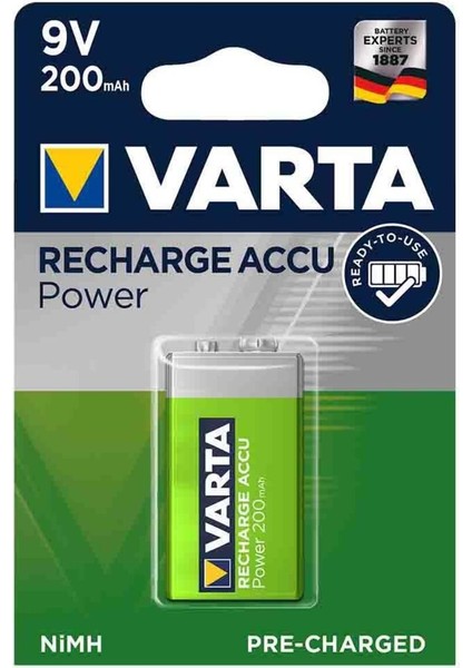 9 Volt 200 Mah Şarjli Pil (4767)