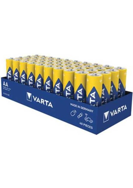 4006 Industrial Alkalin Aa Kalem Pil 40LI Paket Ambalajda