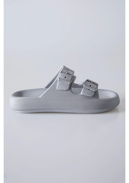 Buz Yüksek Tabanlı Çift Tokalı Erkek Terlik -89302 fiyatları