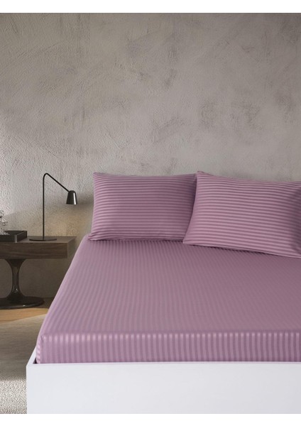 Silindir Pvc Çantalı %100 Pamuk Saten Lastikli Çarşaf Seti