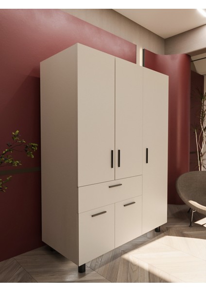 Montara 5 Kapaklı ve Çekmeceli Geniş Gardırop modelleri