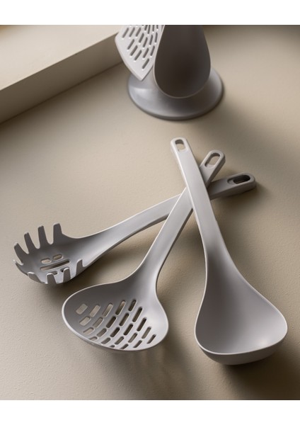 Alsace 5'li Standlı Servis Seti - Soft Gri