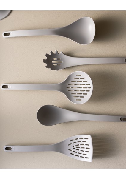 Alsace 5'li Standlı Servis Seti - Soft Gri