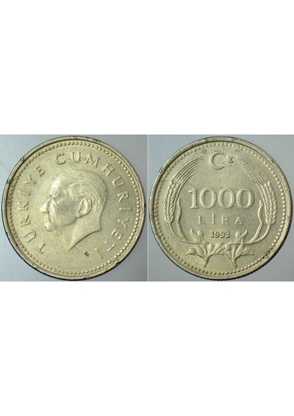 Türkiye Cumhuriyeti 1000 Lira 1993.