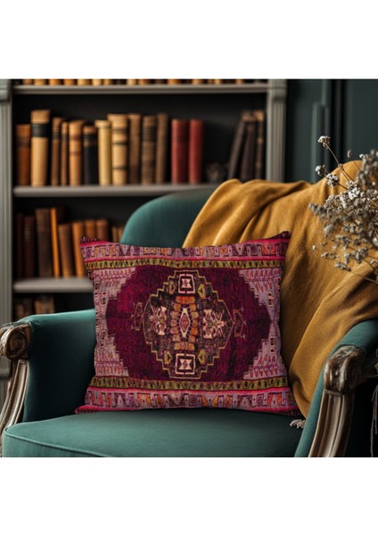 Klasik Güzellikte Vintage Desenli Kırlent