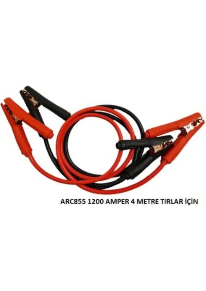 Aku Takvıye Kablosu (Takım) 4 mt 50MM Tır 1200 Amper Cca