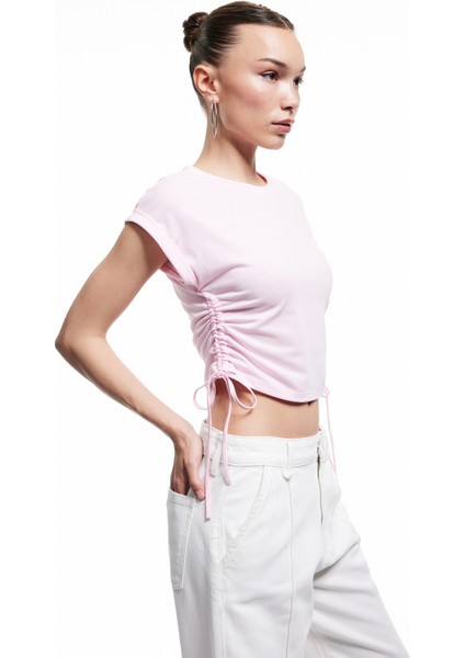 Yeni Sezon Kolsuz Bisiklet Yaka Büzgülü Crop Atlet modelleri