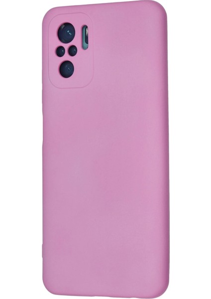 Xiaomi Redmi Note 10 Kılıf Nano Içi Kadife Silikon - Pembe Bstmy