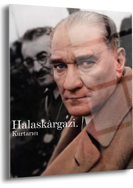 Atatürk Cam Tablo - Cam Tablolar - Atatürk Tablo - Atatürk Portresi - Atatürk Tablosu - ATA009