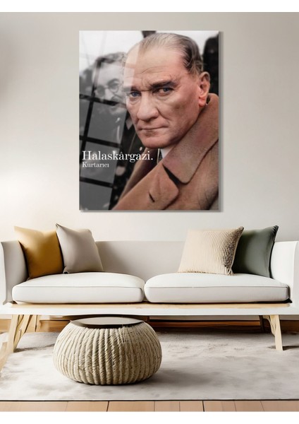 Atatürk Cam Tablo - Cam Tablolar - Atatürk Tablo - Atatürk Portresi - Atatürk Tablosu - ATA009