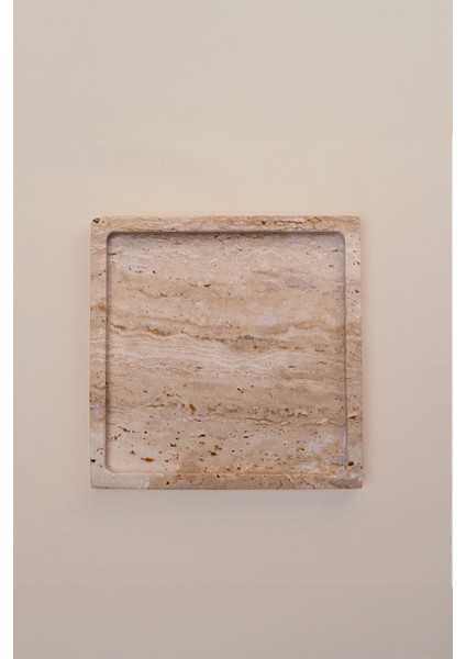 Dekoratif Mermer Tepsi Naturel 18X18 cm fiyatları
