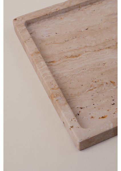 Dekoratif Mermer Tepsi Naturel 18X18 cm fırsatları